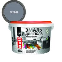 Эмаль акрил. д/пола Серая 2,2кг  DALI