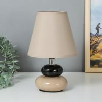 Лампа настол. 16878/1GR+BK Серо-черный 40w E14 16*16*25