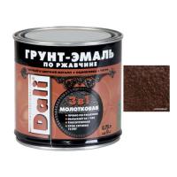 Грунт-эмаль по ржавчине молотковая , шоколад 0,75 л Dali