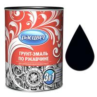 Грунт-эмаль по ржавчине алкидная 1,9кг Черная РАСЦВЕТ