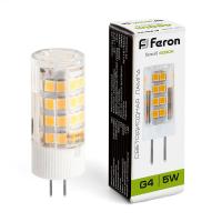 Лампа светод. G4 5W 220V 4000K LB-432 FERON
