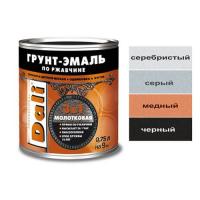 Грунт-эмаль по ржавчине молотковая , серебро 0,75 л Dali