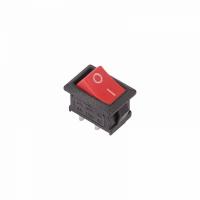 Выключатель клавишный 250V 6A (2c) ON-OFF красный  Micro RWB-201,SC-768  REXANT