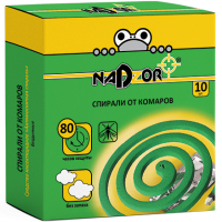 Спирали от комаров б/запаха Зел. Nadzor 118869 10шт/уп