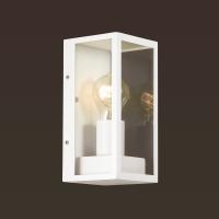 Светильник уличный настенный 4166/1W Nature ODL19 692 IP44 E27 1*60W белый/прозр. Argos