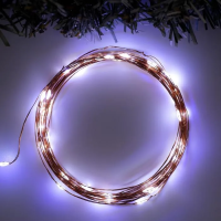 Гирлянда «Нить» 5 м роса, IP20, 50 LED, белый, (AAх3, нет в комп)