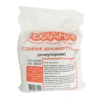 Шамотная глина , огнеупорная 20кг Диана