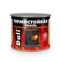 Эмаль термостойкая  Черный 0,4л. DALI