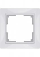 Рамка на 1 пост WL-Frame-01 Snabb (белая, basic)  Werkel