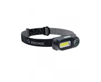 Фонарь налоб. H3WDLith 1св/д XPE 3W+COB з/у mic USB (акк. 18650) Космос