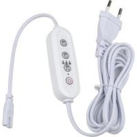 Таймер с вилкой и разъемом L, N, G для фитосвет-ков 150W, провод 2м UST-E33 WHITE