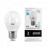 Лампа 8W E27 4100K Gauss LED elementary Clobe