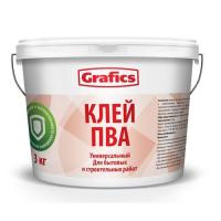 Клей ПВА строительный 10кг "Grafics"