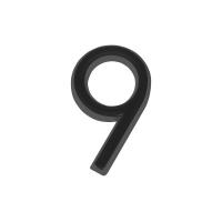 Цифра "9" BL черный ABS пластик Fuaro