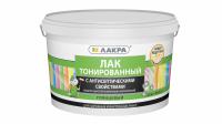 Лак водно-дисперсионный акриловый тонированный  Бесцветный 2,5кг Лакра