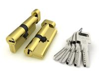 Цилиндр с вертушкой  R602/80mm(35+10+35) PВ латунь,5кл. Fuaro