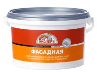 Краска фасадная супер белая   3кг Эксперт