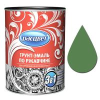 Грунт-эмаль по ржавчине алкидная 1,9кг Зеленая РАСЦВЕТ