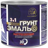 Грунт-эмаль быстросохнущая Черная 1,9 кг Радугамалер