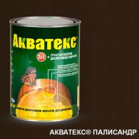 Покрытие защитно-декоративное для древесины (Палисандр) 0,8л "Акватекс"