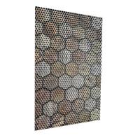 Коврик придверный 45*60см Charming соты корич-серый st061 