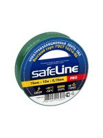 Изолента 15*10 зеленый 10/250 Safeline