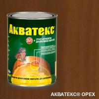 Покрытие защитно-декоративное для  древесины (Орех) 0,8л "Акватекс"