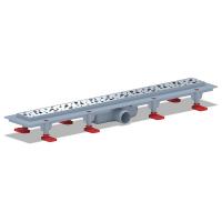 Трап линейный пластиковый  TL1365G 650*62 вып 40мм, глянец "Бриз" Ани пласт 