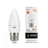 Лампа 8W E27 2700K  Gauss LED elementary Candle 