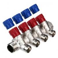 Коллектор 1*1/2 ш с рег.вент 4вых VALTEC VT- 40/15