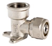 Уголок 1/2 *16 г/ц  VALTEC с креплением  -  11/12