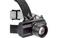 Фонарь налоб. КосH3WZoo 1св/д, 3W,180lm, Zoom, черн з/у micro USB