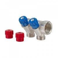 Коллектор 1*1/2 ш с рег.вент 2вых VALTEC - 40/14