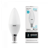 Лампа 8W E14  4100K  Gauss LED elementary Candle 
