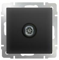 Розетка ТВ оконечная WL-TV (черный матовый )  Werkel