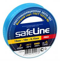 Изолента 15*10 синий 10/250  Safeline