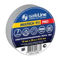 Изолента 15*10 серо-стальной 10/250 Safeline