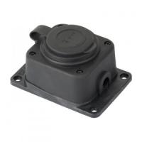 Розетка 1-местн. кауч. c защ. крышк.2Р+РЕ 16А 230В IP44 EKF