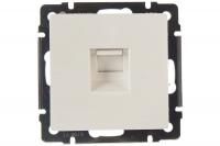 Розетка телефонная RJ-11/WL-RJ-11 серебро Werkel
