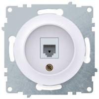 Розетка компьютерная 1хRJ45, белая 1Е20701300  Florence