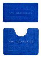 Коврик BANYOLIN из 2шт. 60*100  (синий) арт.160