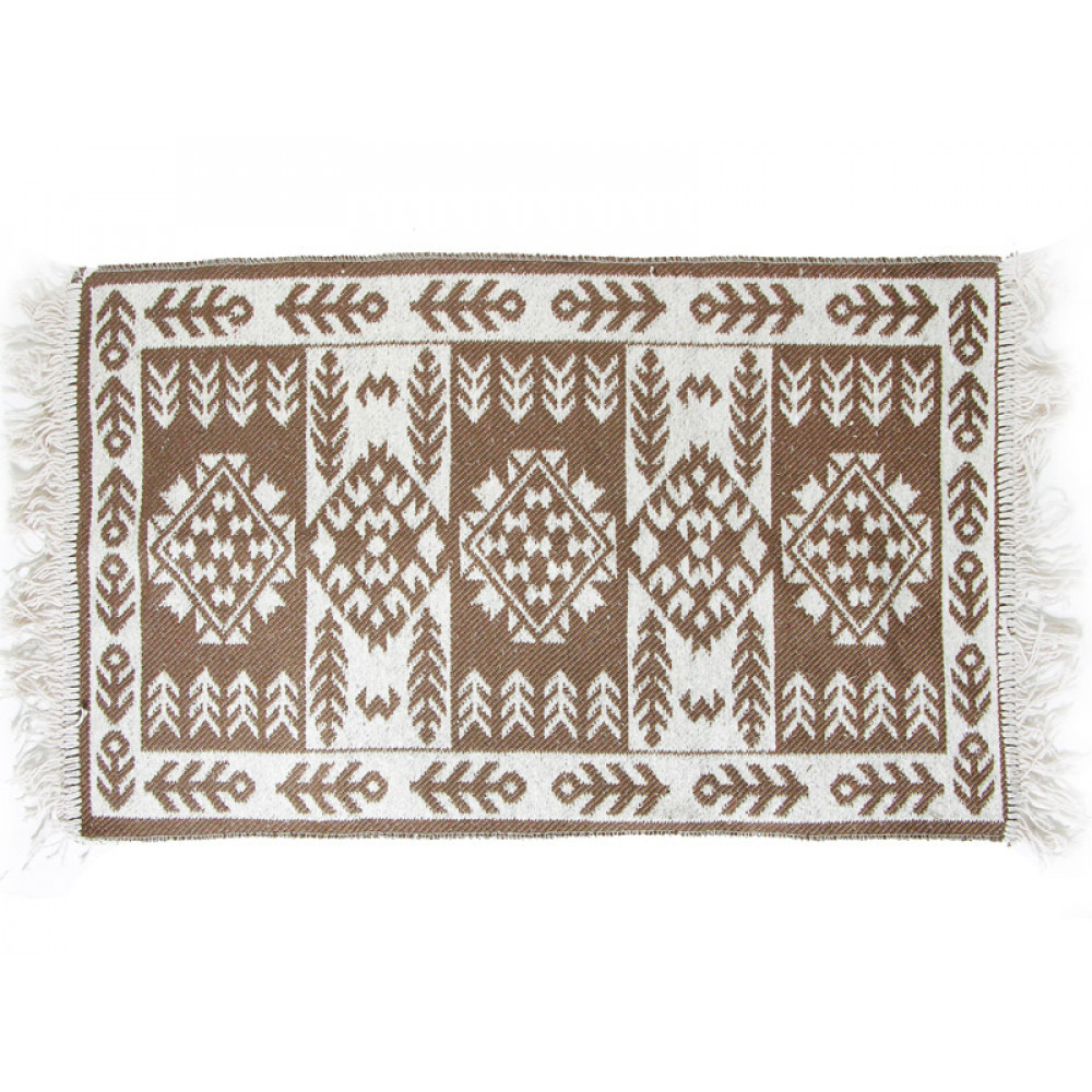 Коврик напольный хлопковый 50х80см Kilim Usak коричневый /nk44138.