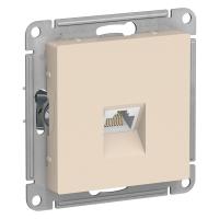 Розетка компьютерная  RJ45 бежевая  ATLASDESIGN