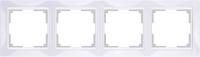 Рамка на 4 поста WL-Frame-04 Snabb (белая, basic)  Werkel