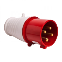 Вилка 014 3Р+РЕ 16А 380В IP44 EKF