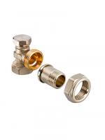 Клапан настроечный  для радиатора  угловой 1/2 VT.019.N.04- 44/12  VALTEC