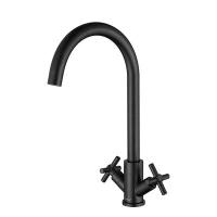 Смеситель д/кухни FS8432H Fmark 1/2 м/к Крест, черный