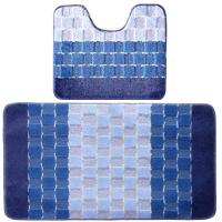 Коврик для в/к BANYOLIN SILVER из 2-шт.60*100 голубой