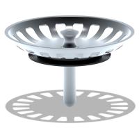 Решетка для выпуска 3 1/2" М305 (глубина 40мм)