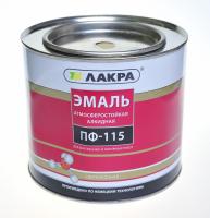 Эмаль сверхпрочная ПФ-115 Белый мат. 1 кг Лакра